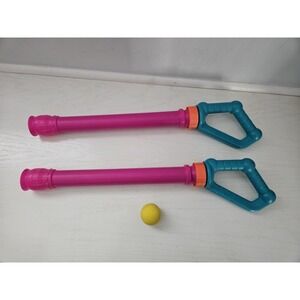 VTG 1989 Nerf Tonka Blast-A-Ball Blasters Gun Shooters Launchers Set of 2‎